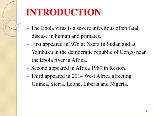 what is ebola causes of ebola virus